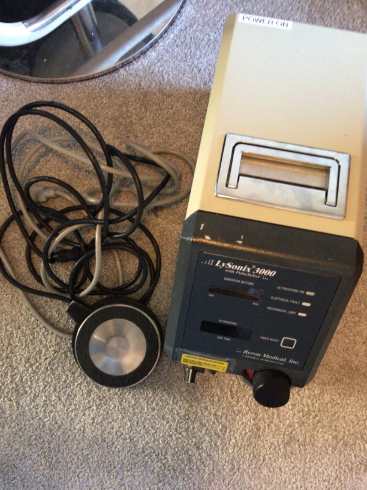 BYRON LYSONIX 3000 ULTRASONIC LIPOSUCTION UNIT
