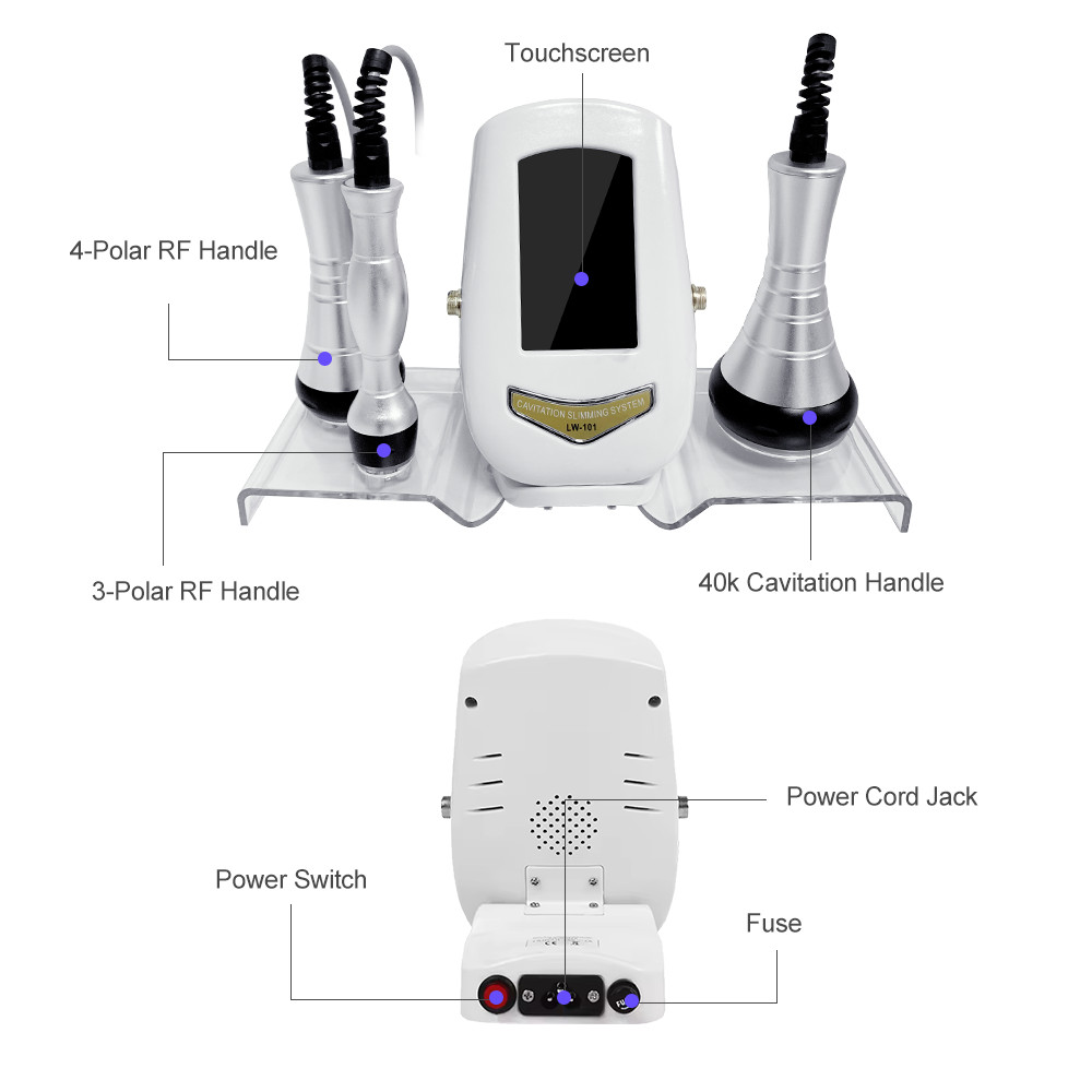 Professional 3 In 1 Facial Body Beauty Skin Care Machine with 3Heads Spa Use NEW