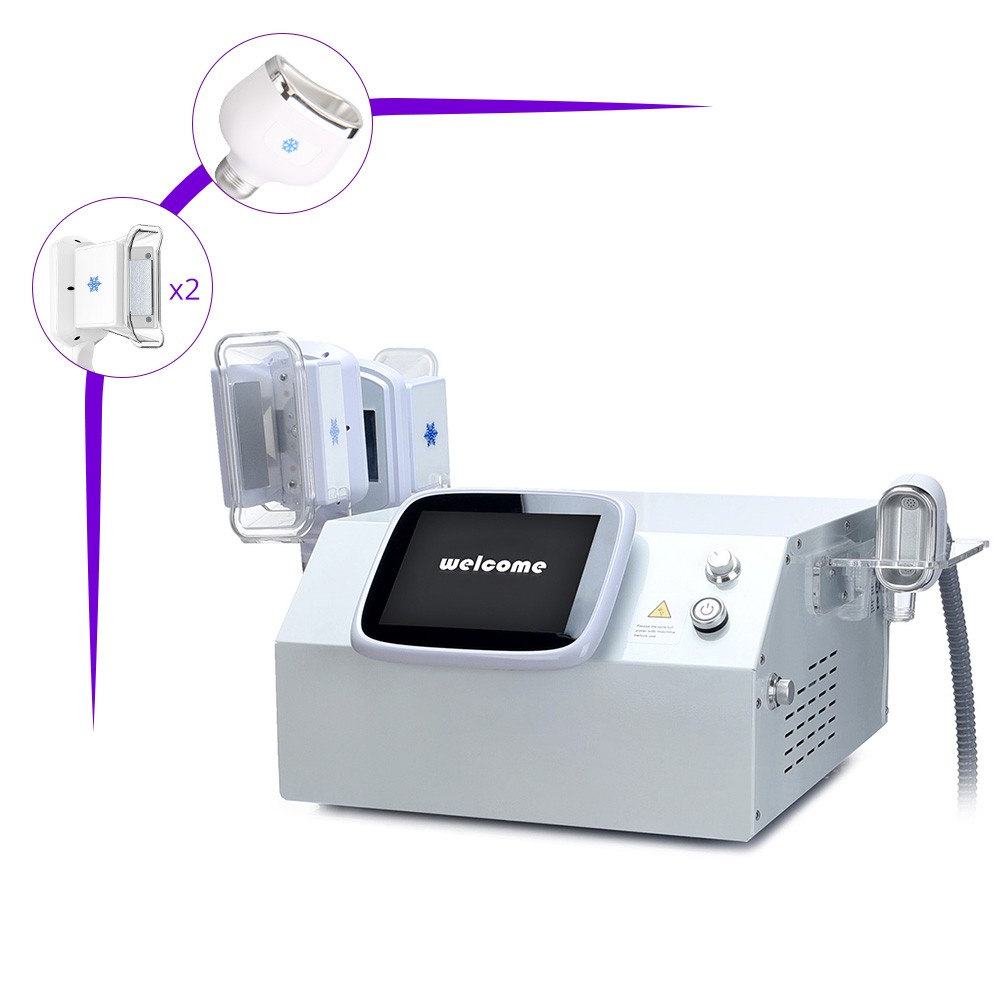 3 Handles Freezing Double Chin Removal Cryo Cool Therapy Body Care Spa Machine