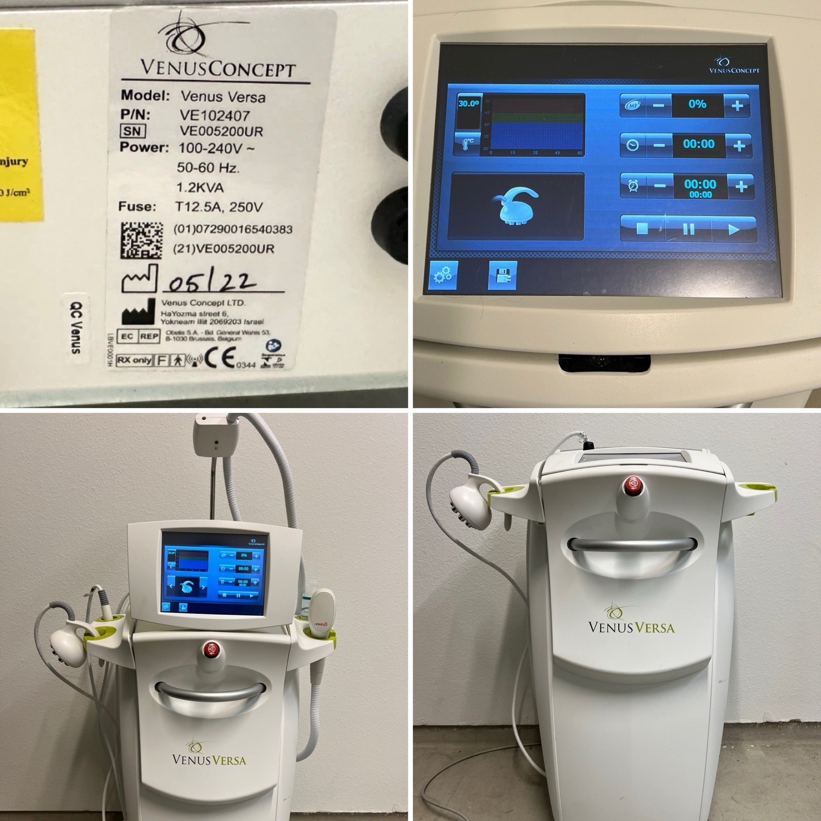 Venus Versa 2022 Fully Operational Laster Hair Removal All Attachments 1 Owner