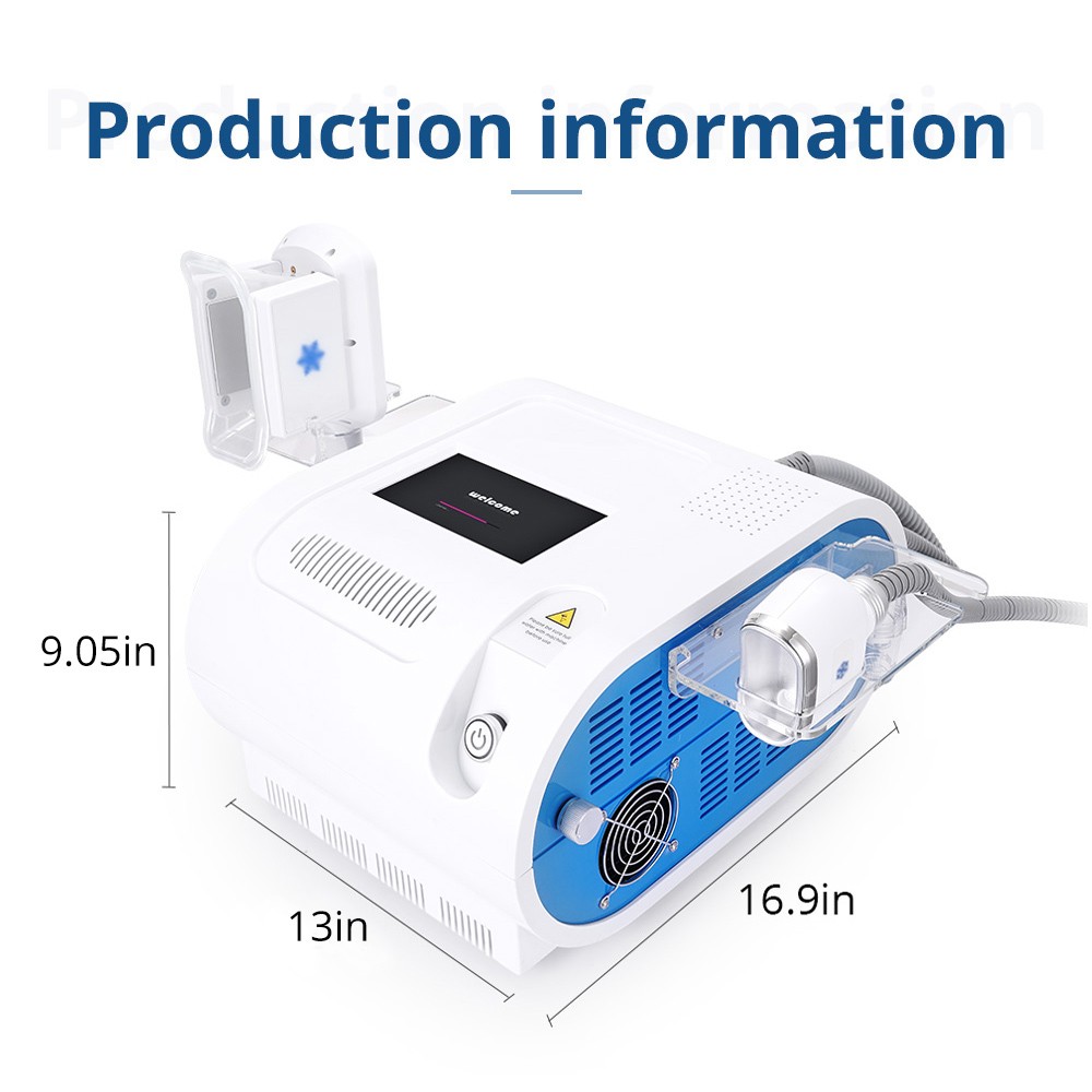 Pro 2 Handles Cold Freezing Beauty Machine One Body Handle & One Chin Handle