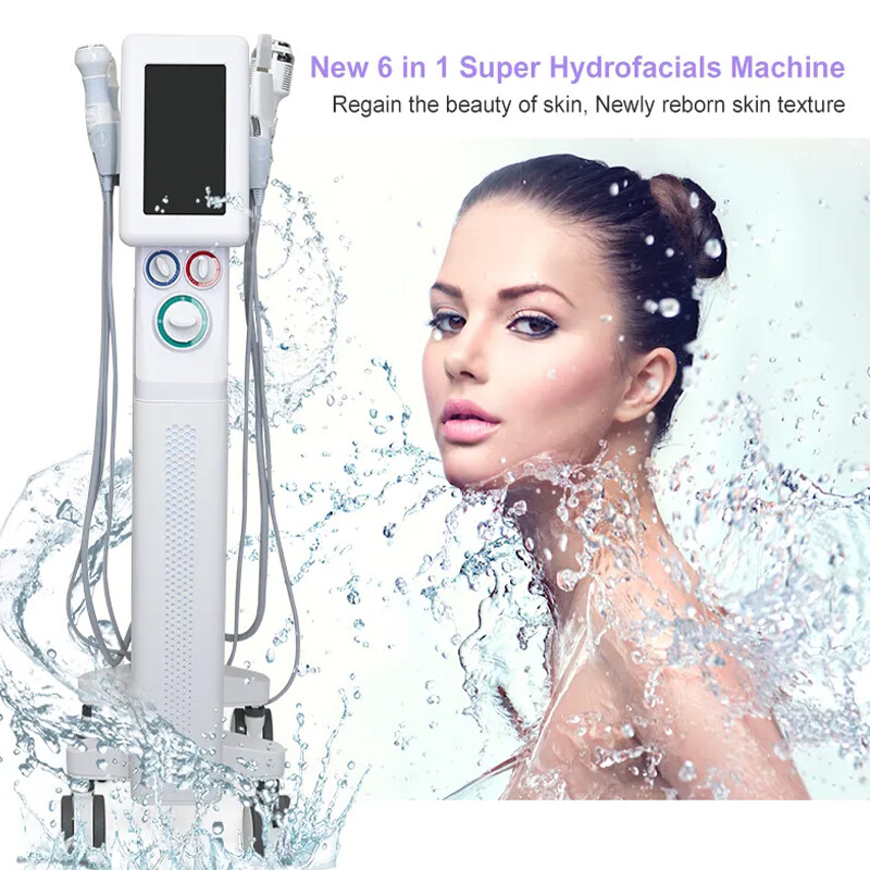 Hydro Dermabrasion Microcurrent 6in1 Facial Machine Face Lift Anti-Wrinkle