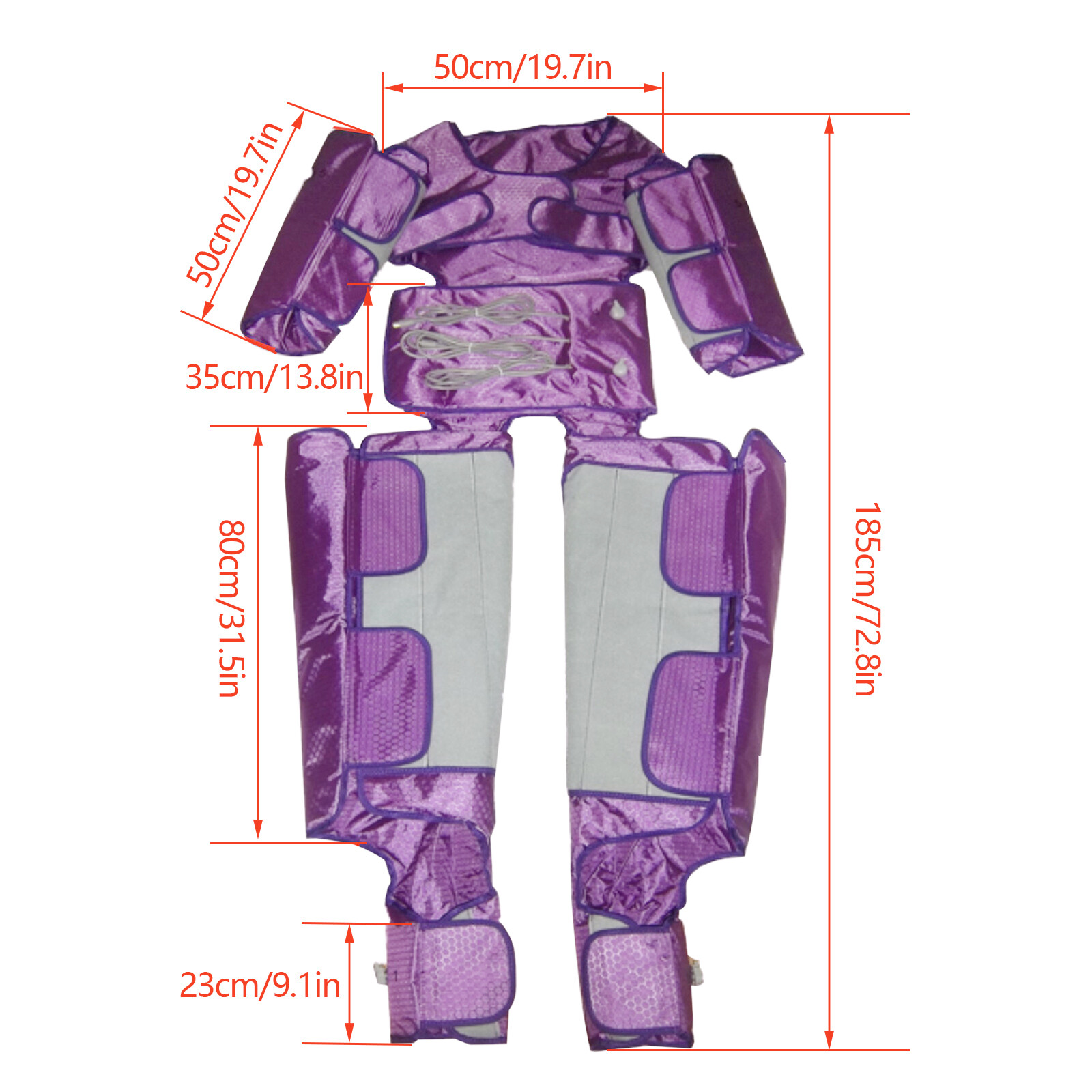 Air Pressure Suit Far Infrared Lymph Drainage Slim Pressotherapy Machine NEW US