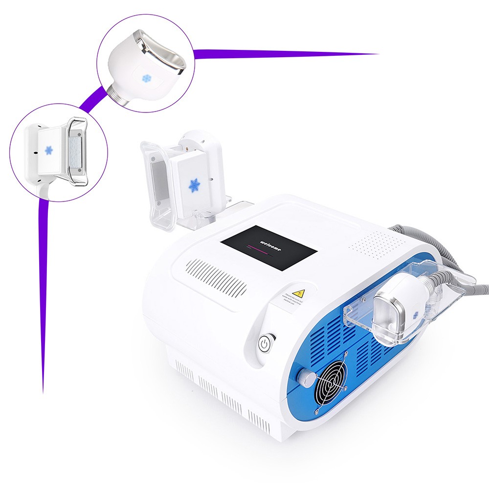 Pro 2 Handles Cold Freezing Beauty Machine One Body Handle & One Chin Handle