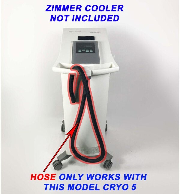 ZIMMER CRYO 5 HOSE SET (9 ft) with Cynosure Handpiece Nozzle (Reinforced Model)