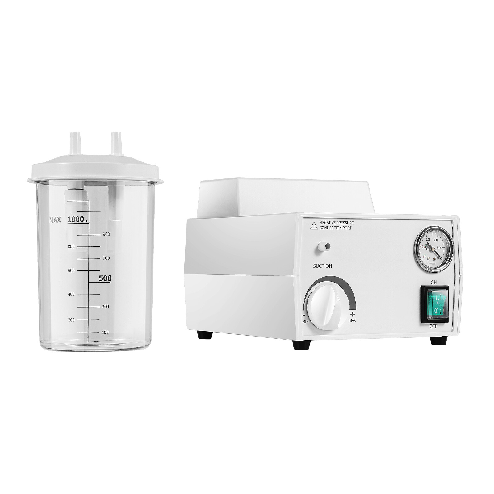 Vacuum Phlegm Suction Unit Portable Medical Emergency Aspirator Machine.
