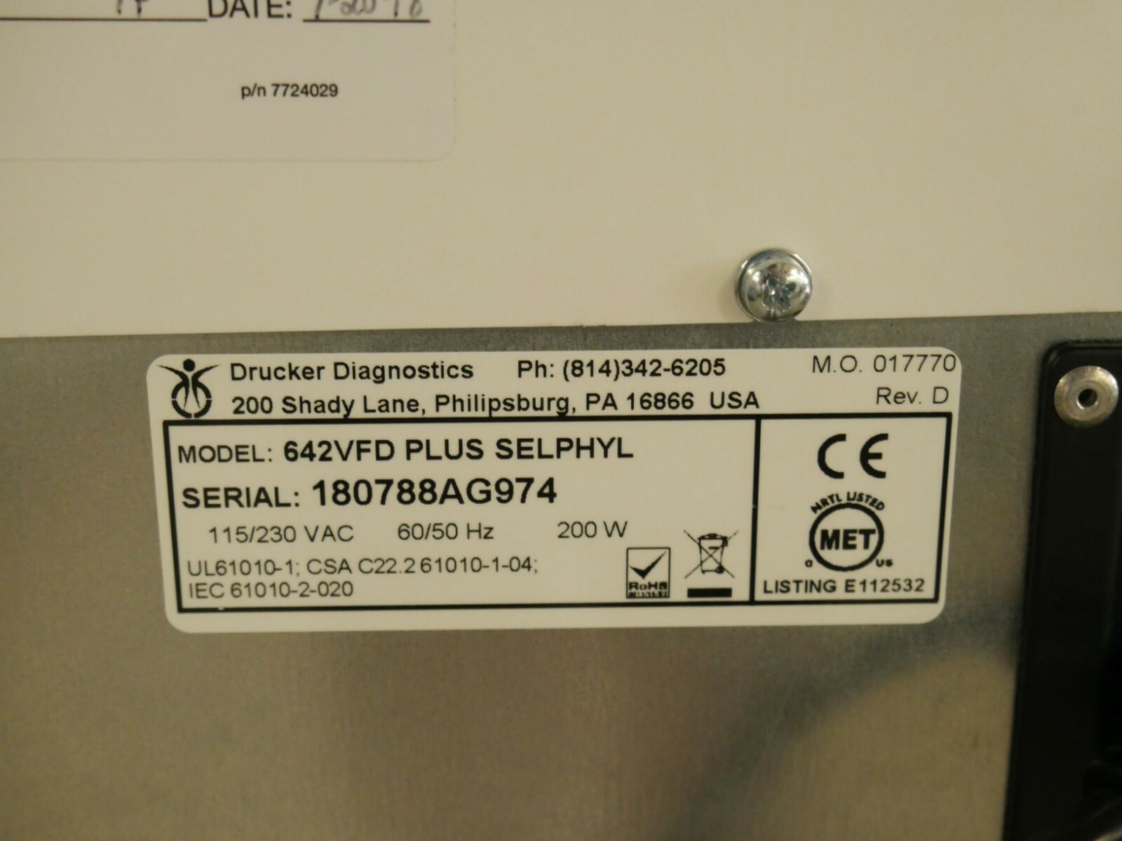 PRP Centrifuge 6 Place fixed speed