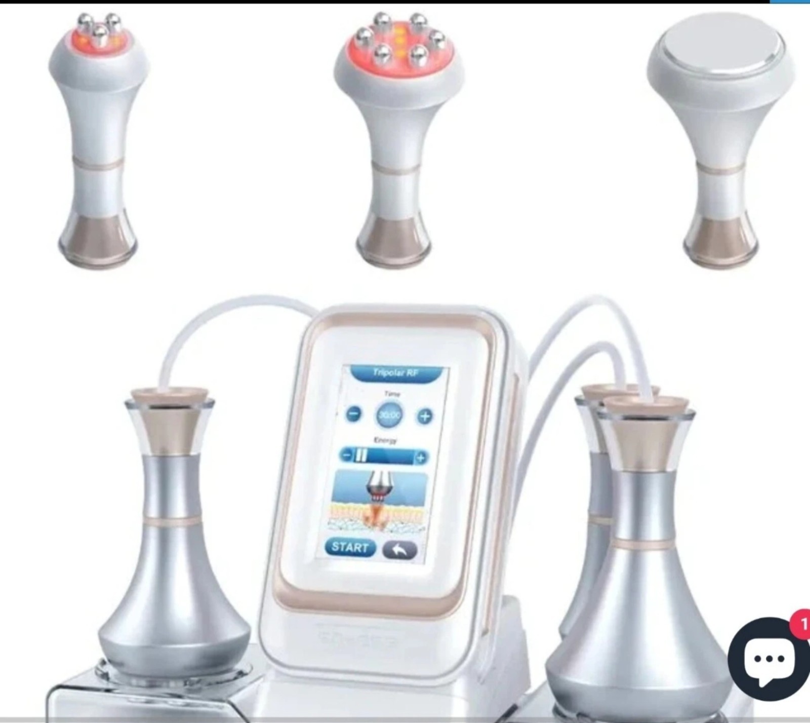 Tripolar RF Portable Skin Tightening/Wrinkle Beauty Machine w/ Touchscreen