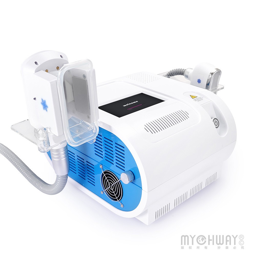 Pro 2 Handles Cold Freezing Beauty Machine One Body Handle & One Chin Handle