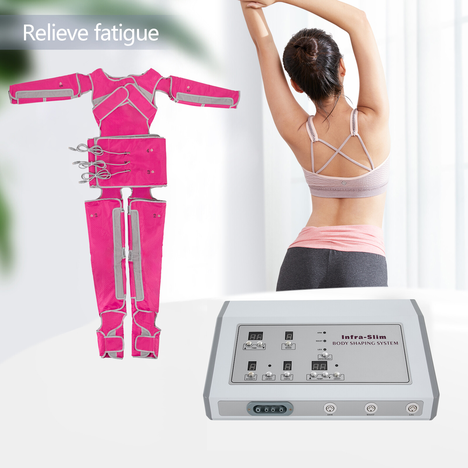 Air Pressure Suit Far Infrared Lymph Drainage Slim Pressotherapy Machine NEW US