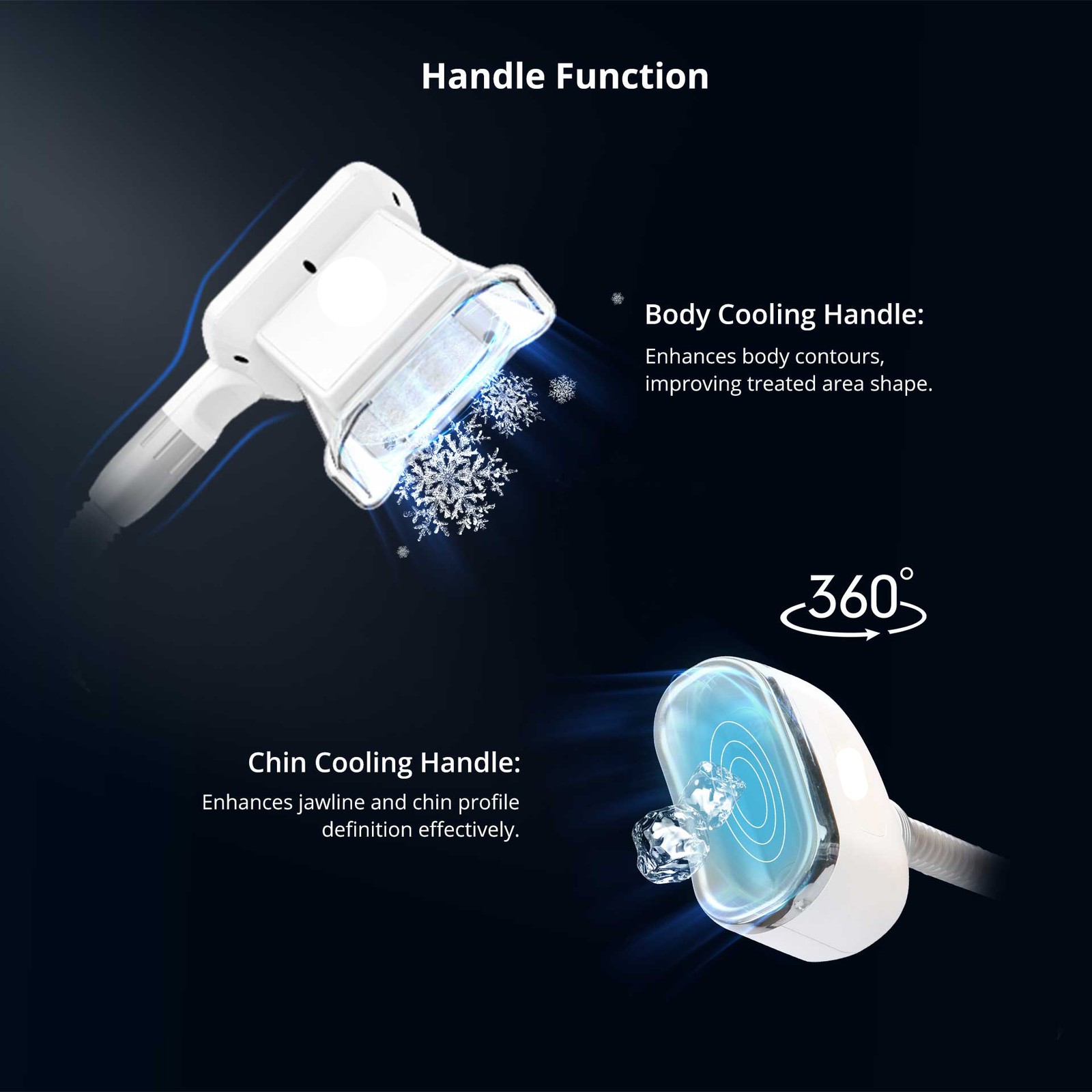 1/2/3 Handles Cold Freezing Beauty Machine Double Chin Removal For Salon Clinic