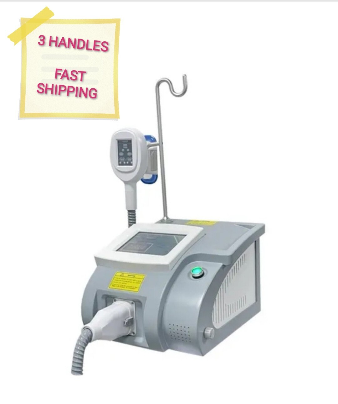 3 Handles Cold Freezing Cool Body Chin, Double Chin Massage Beauty Machine