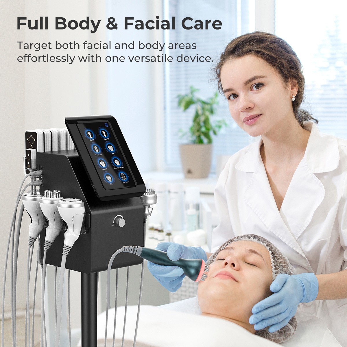 2026 Stand 9 in 1 Beauty Machine for Body Massager Facial Care Beauty Spa Salon
