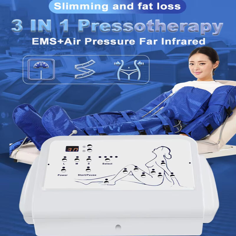 Air Pressure Full Body Suit 16 Air Bag Pressotherapy Lymphatic Drainage Machine