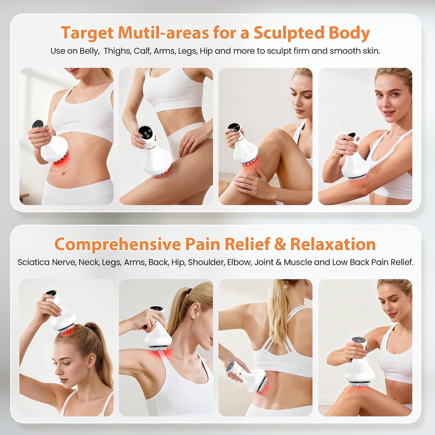 Body Sculpting Machine & Anti-Cellulite Massager: Rechargeable Lymphatic Drai…