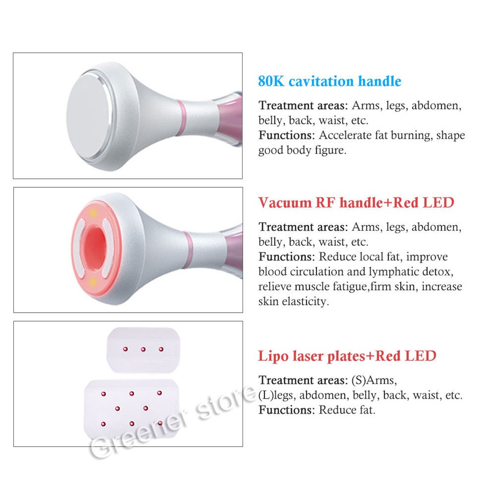 80K 6 In 1 Body Slimming Machine RF Anti-Wrinkle Rejuvenation Skin Lift Tighten
