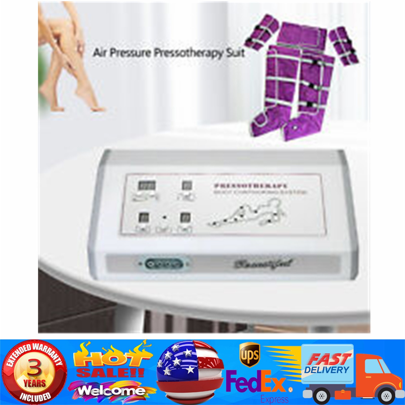 Air Pressure Pressotherapy Lymphatic Drainage Weight Loss Machine , Slimming Set