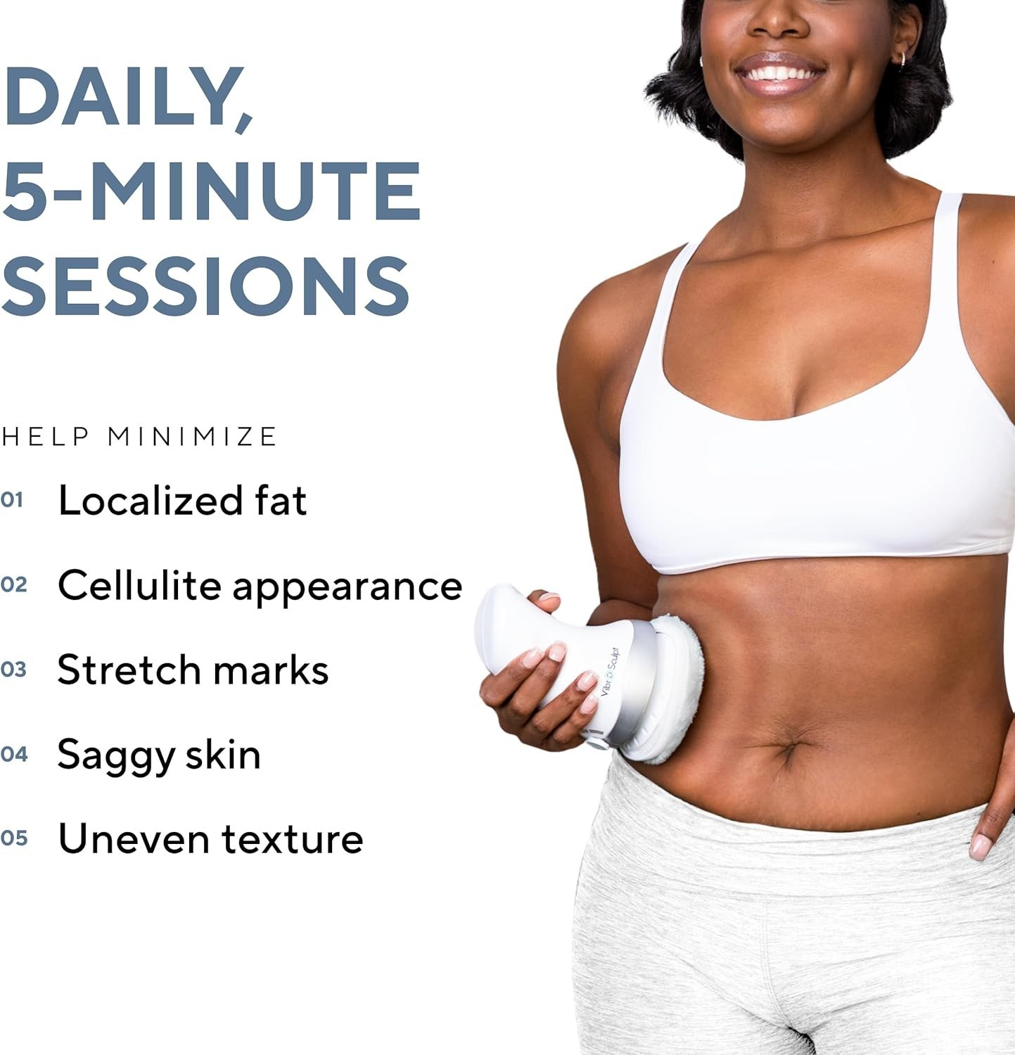 Gentle Vibration Body Sculpting Machine for Firming Legs, Stomach & Arms at Home