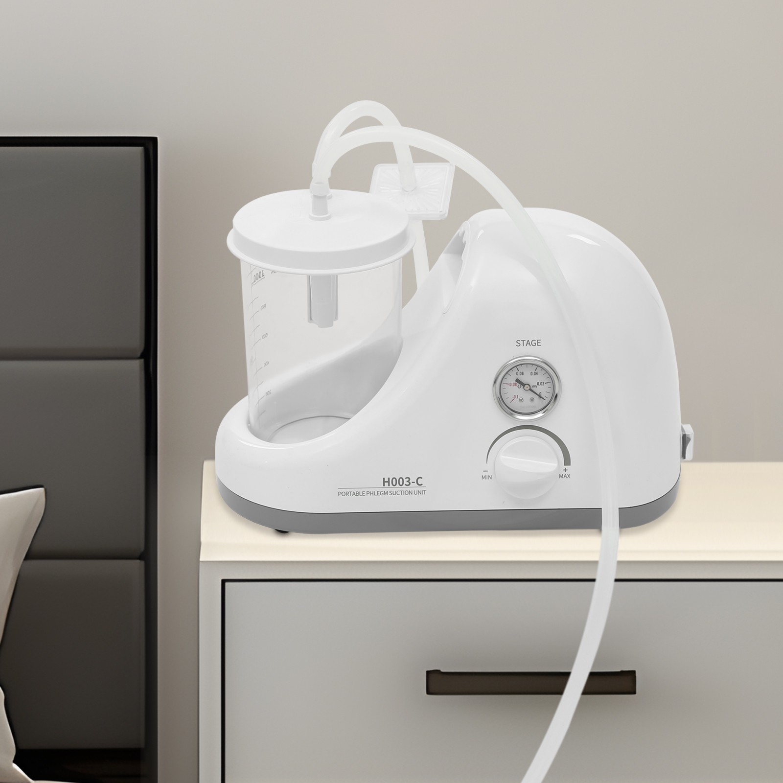 Portable Dental Phlegm Suction Unit Emergency Medical Vacuum Aspirator Machine