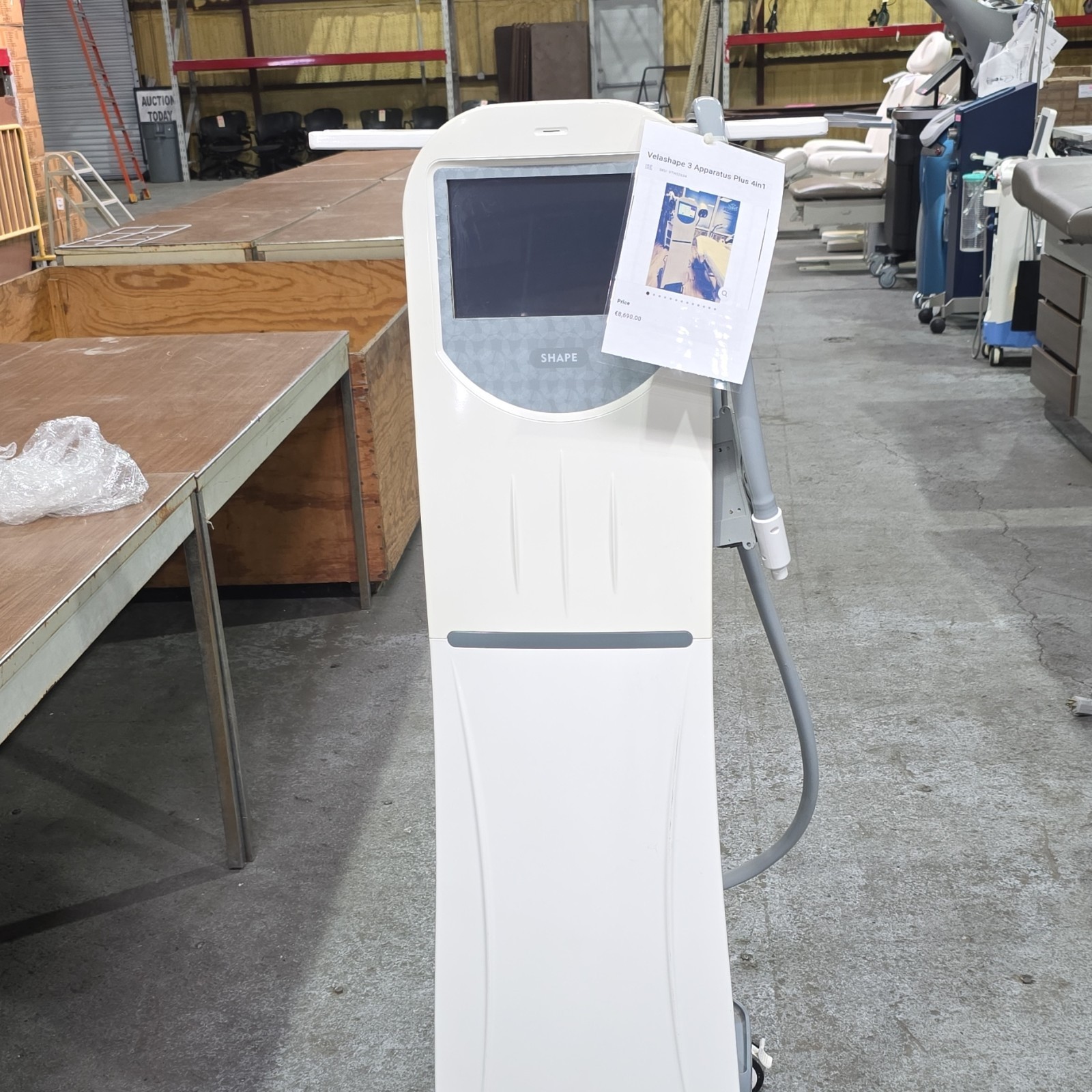 Syneron VelaShape III Cavitation Vacuum Cart w/ Handpiece Skin Tightening