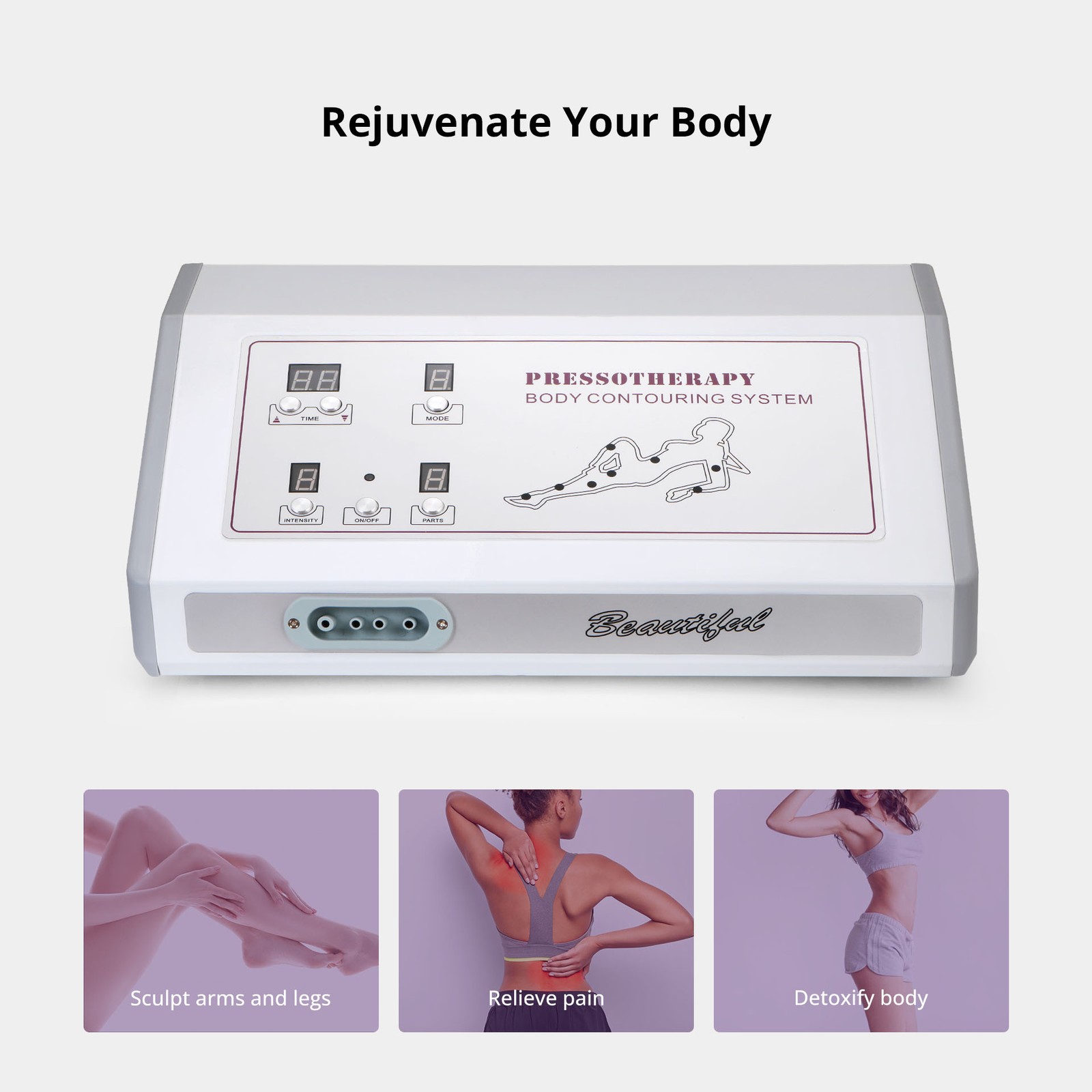 Pressotherapy Air Pressure Suit Body Relaxation Lymphatic Drainage Massager USED