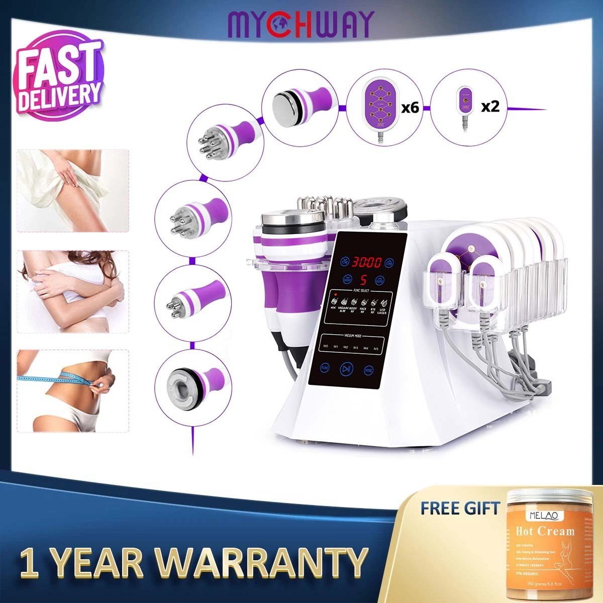 6 in 1 Home Skin Care Device-Essential Face Body Beauty Massager Free Shipping