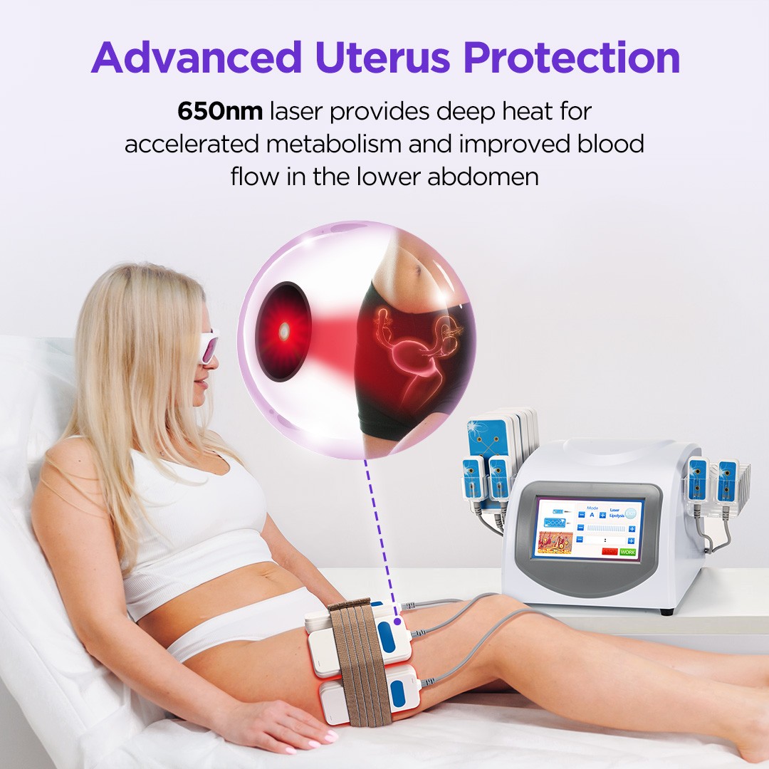 Dual Wavelength 635nm 650nm Led Laser Beauty Machine Full Body Massager 160mw US