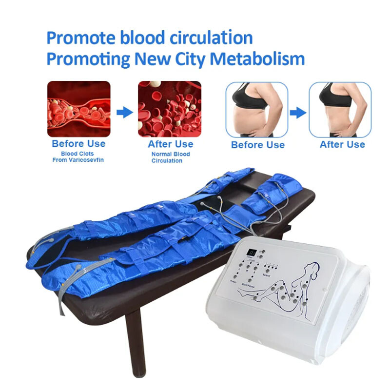 Air Pressure Full Body Suit 16 Air Bag Pressotherapy Lymphatic Drainage Machine