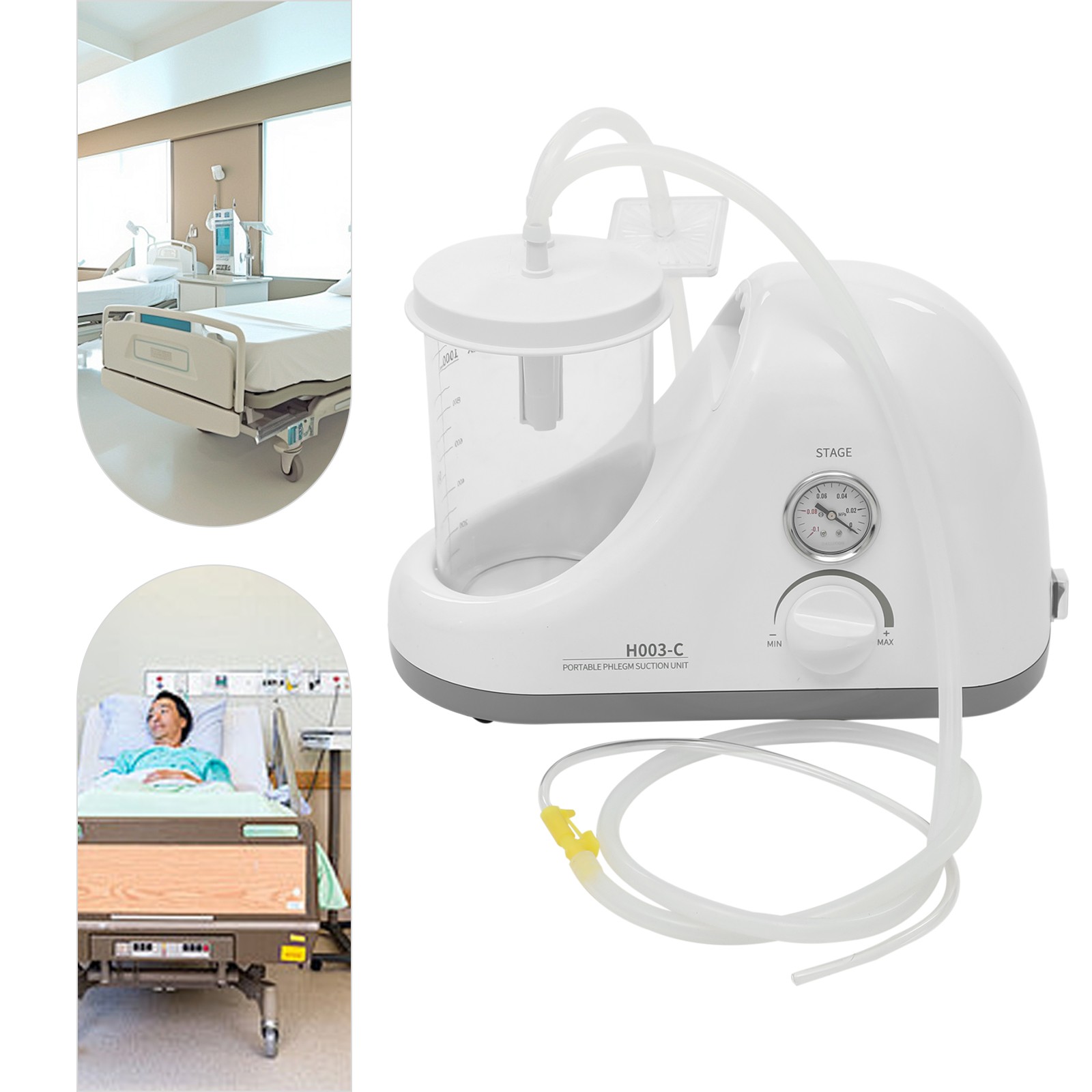 Portable Dental Phlegm Suction Unit Emergency Medical Vacuum Aspirator Machine