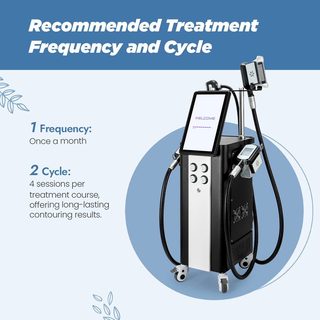 4 Handles Freezing Double Chin Removal Cool Therapy Body Massager Beauty Machine