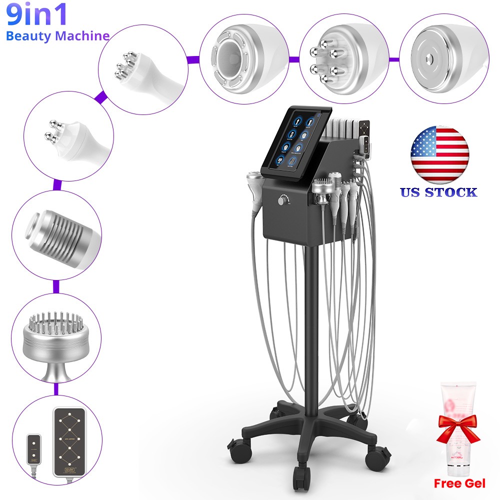9 in 1 Facial Body Care Beauty Machine Skin Tone Deep Relax Massage Salon Tool
