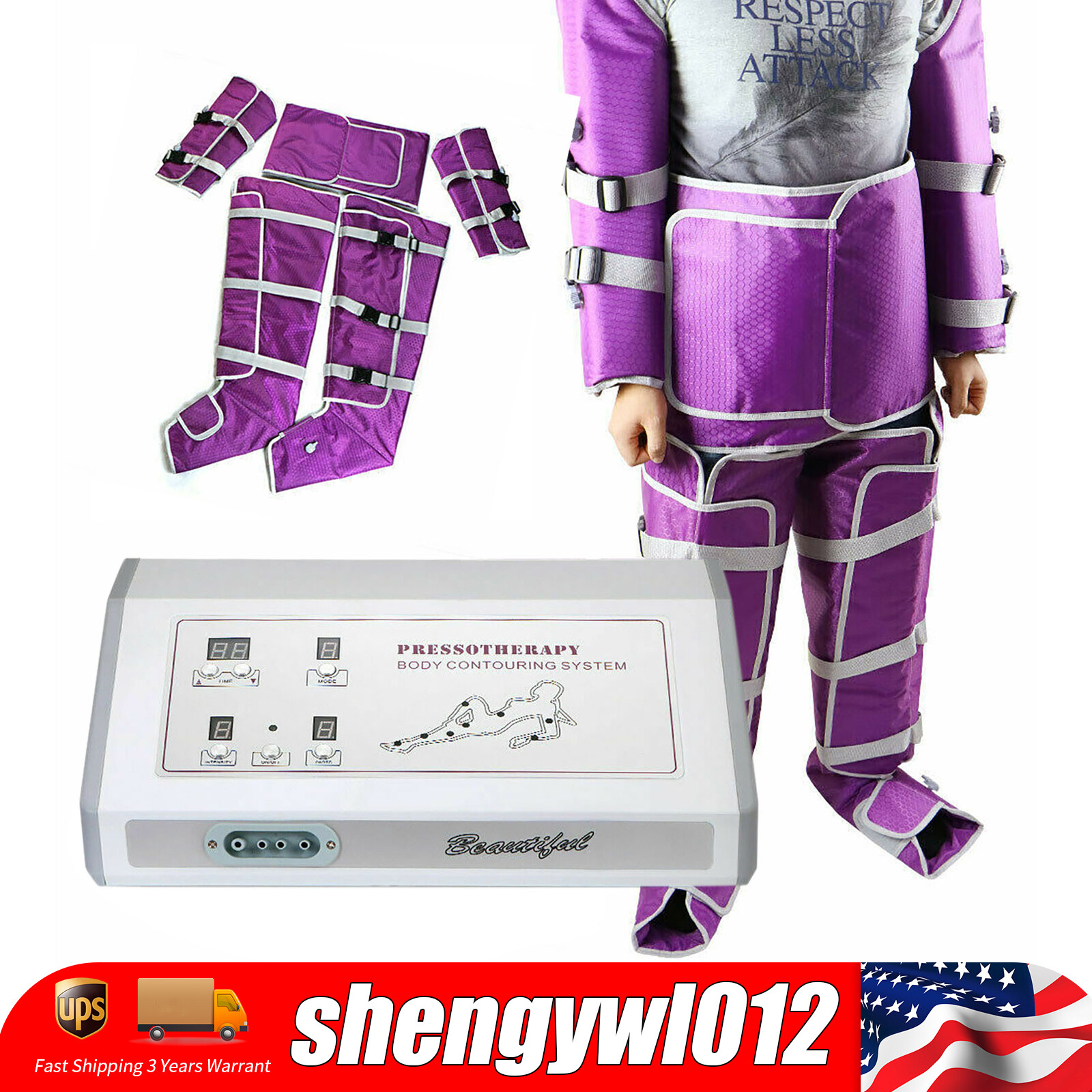 Air Pressure Pressotherapy Lymphatic Drainage Weight Loss Machine Slimming Set