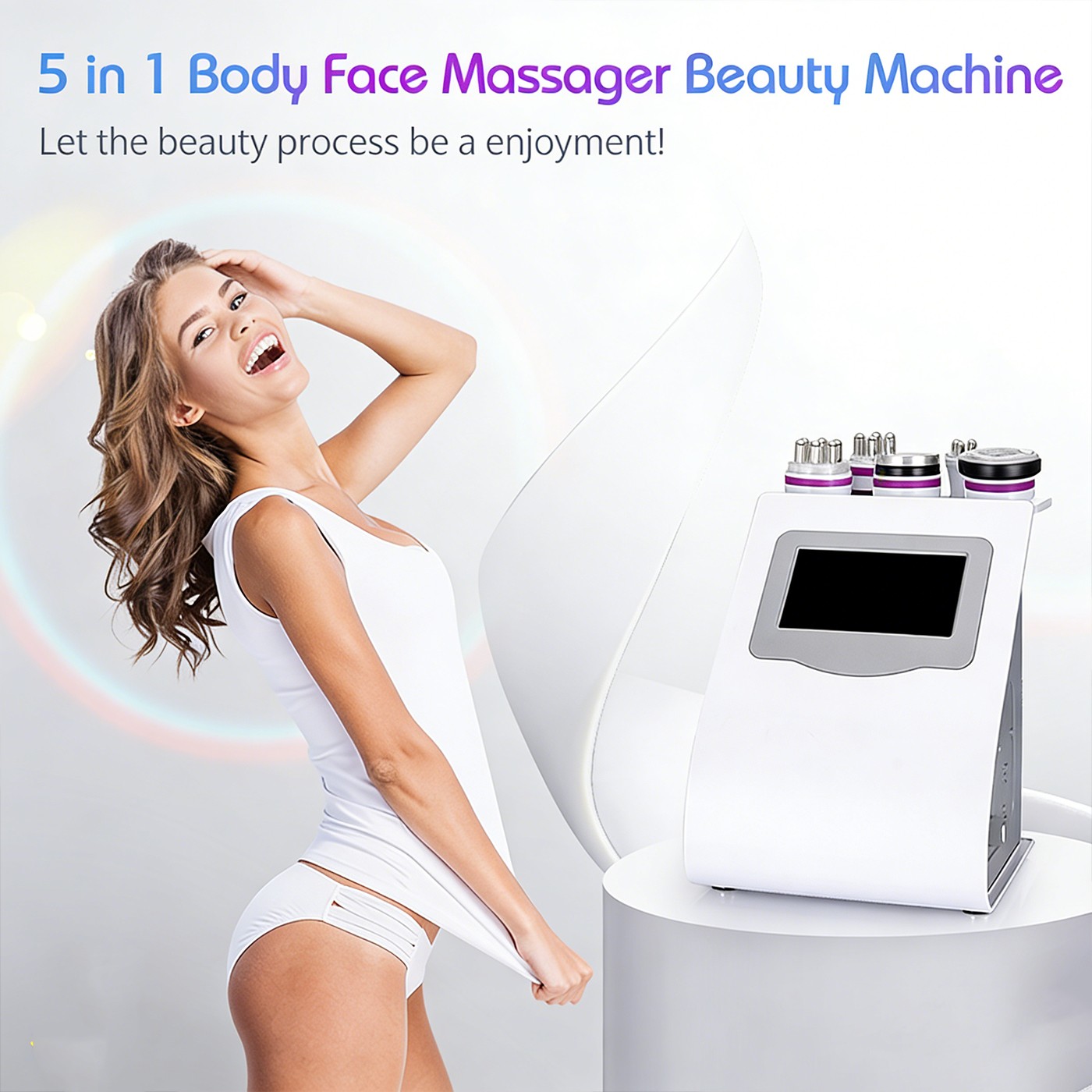 5 in 1 Beauty Machine Body Shaping Facial Skin Care Massager Device Home Use New