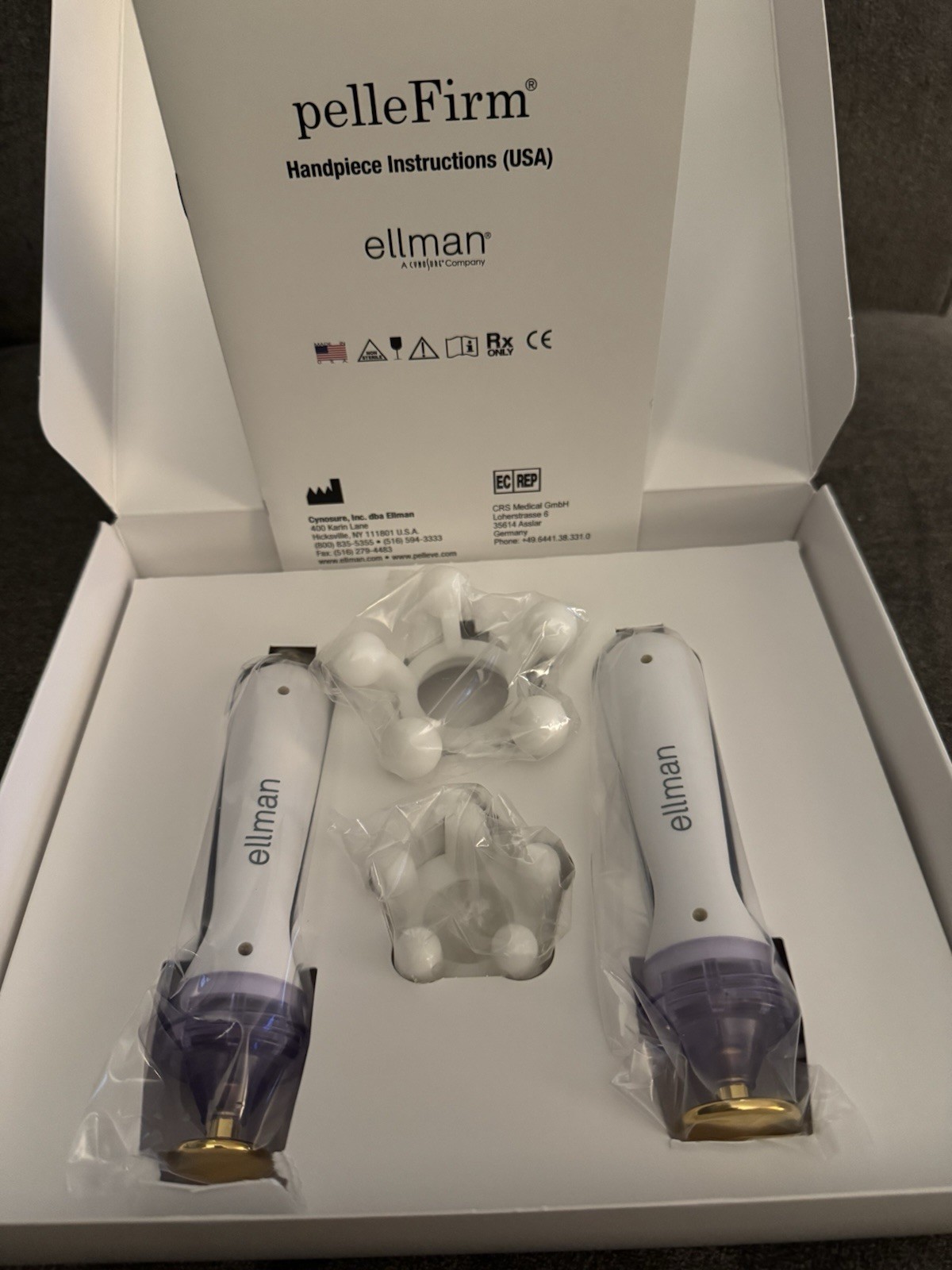 25mm & 30mm Ellman PelleFirm Body Contouring Handpieces WITH Massage Head Collar
