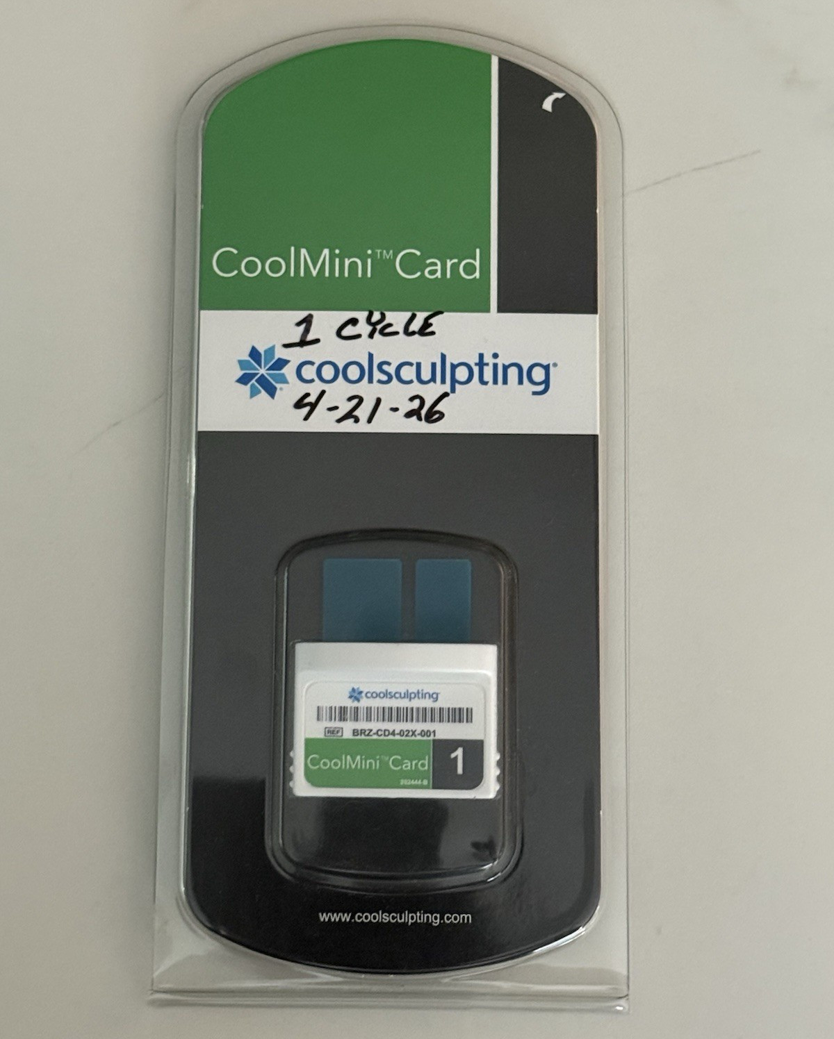 CoolSculpting CoolMini Card 1 Cycle BRZ-CD4-02X-001 Portable Cosmetology