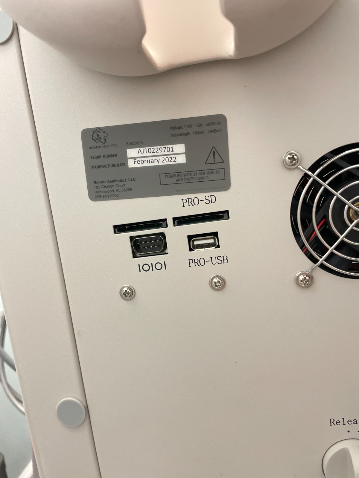 2022 Rohrer Spectrum Multi Platform with 4 Handpieces
