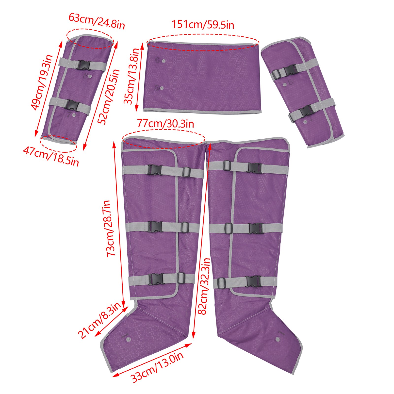 Air Pressure Slimming Suit Pressotherapy Lymph Drainage Weight Loss SPA Massager