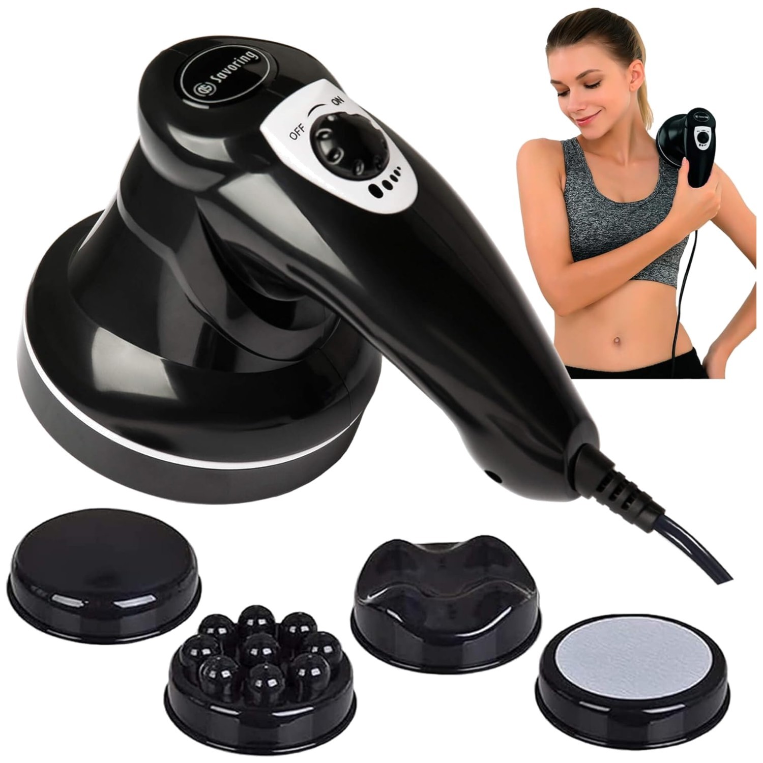 Handheld Cellulite Massage Device with Lipo Roller