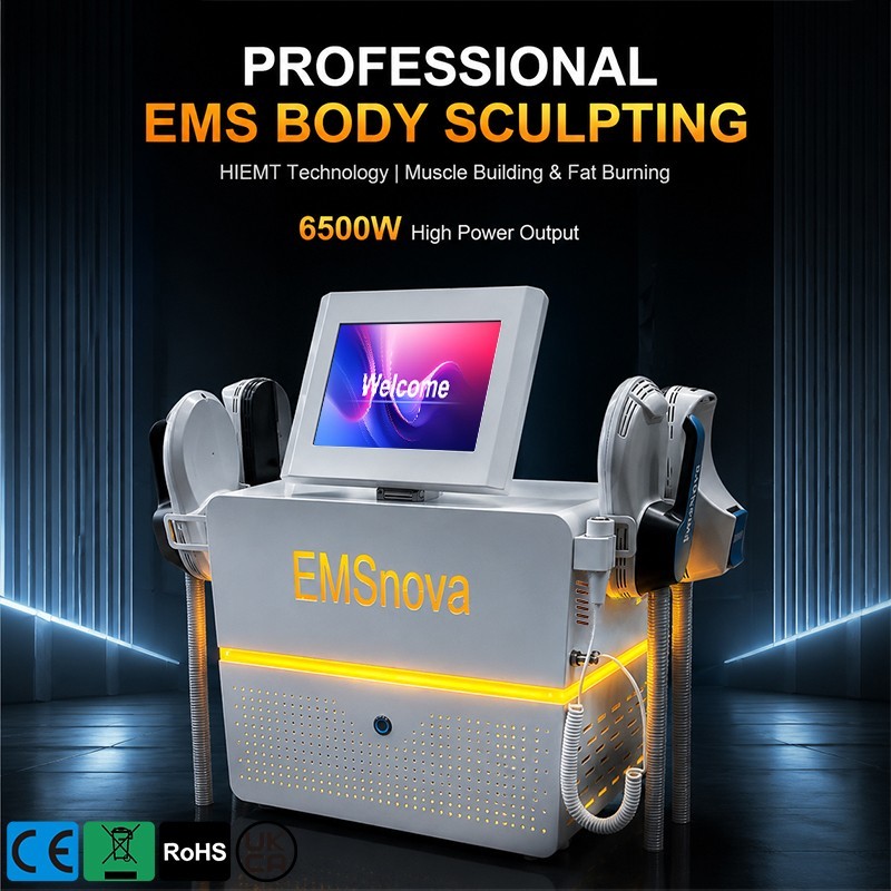 6500W 4 Handles EMS Nova Body Sculpt Slimming Muscle Training Beauty Machine
