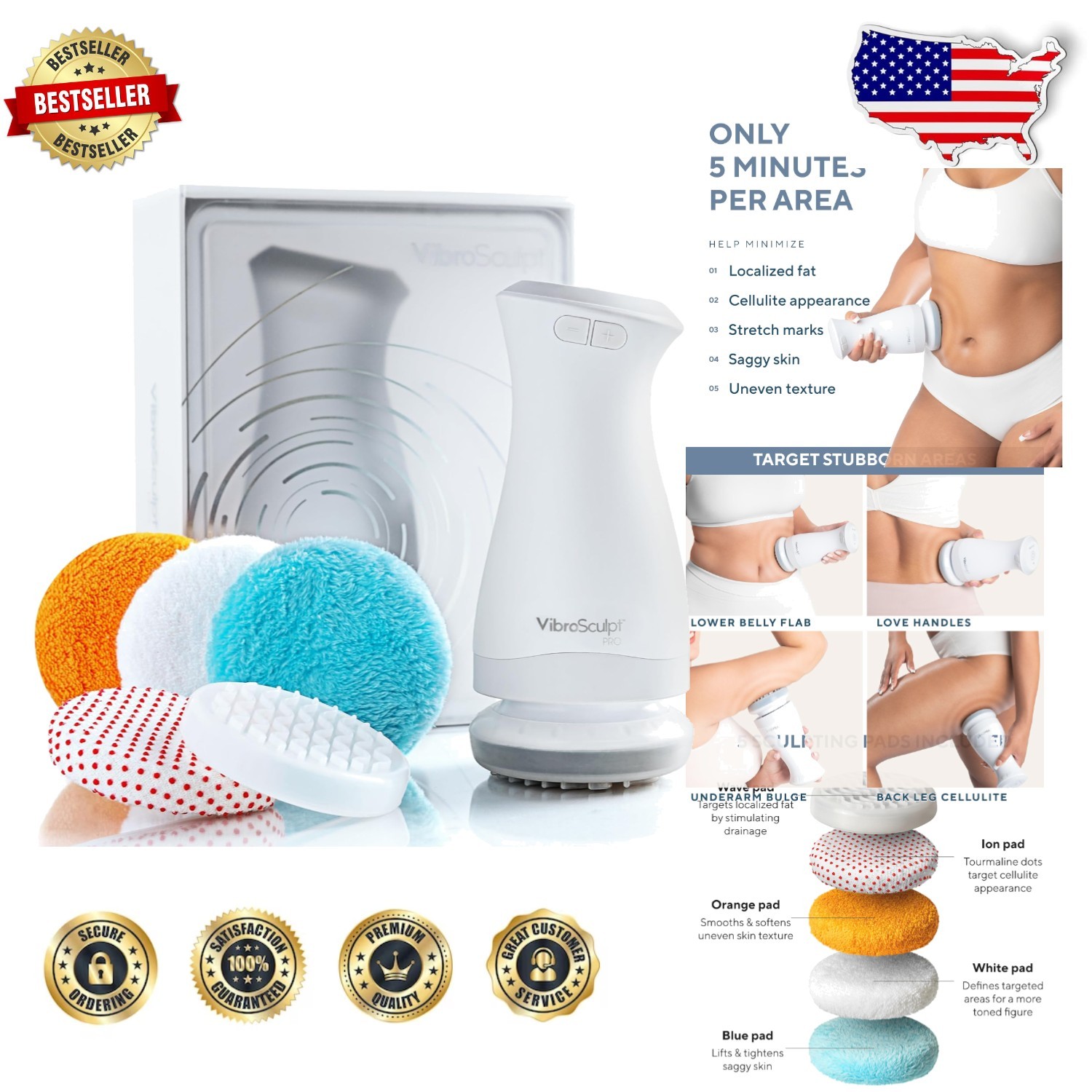 Handheld Body Sculpting Machine – Lymphatic Drainage, Cellulite Massager, Toning