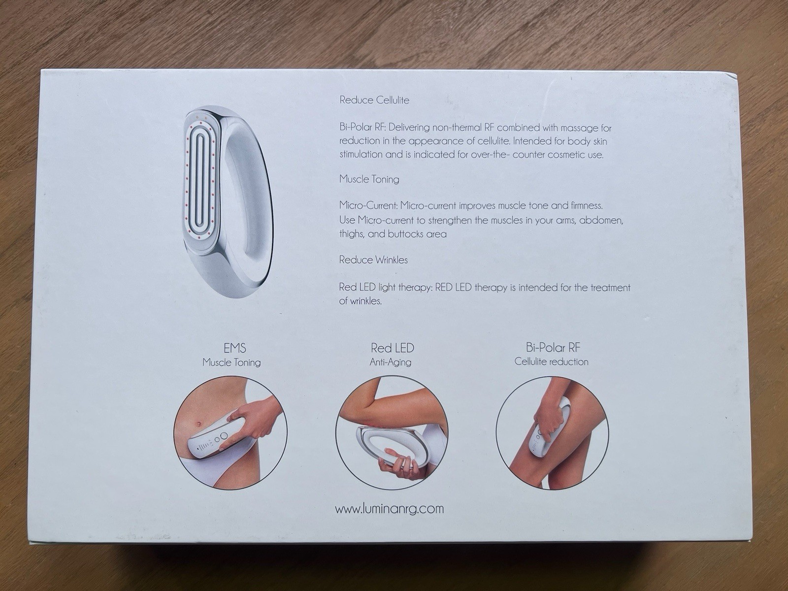 LUMINA NRG Fat Iron Body Fat Slimming and Skin Tightening Device – White