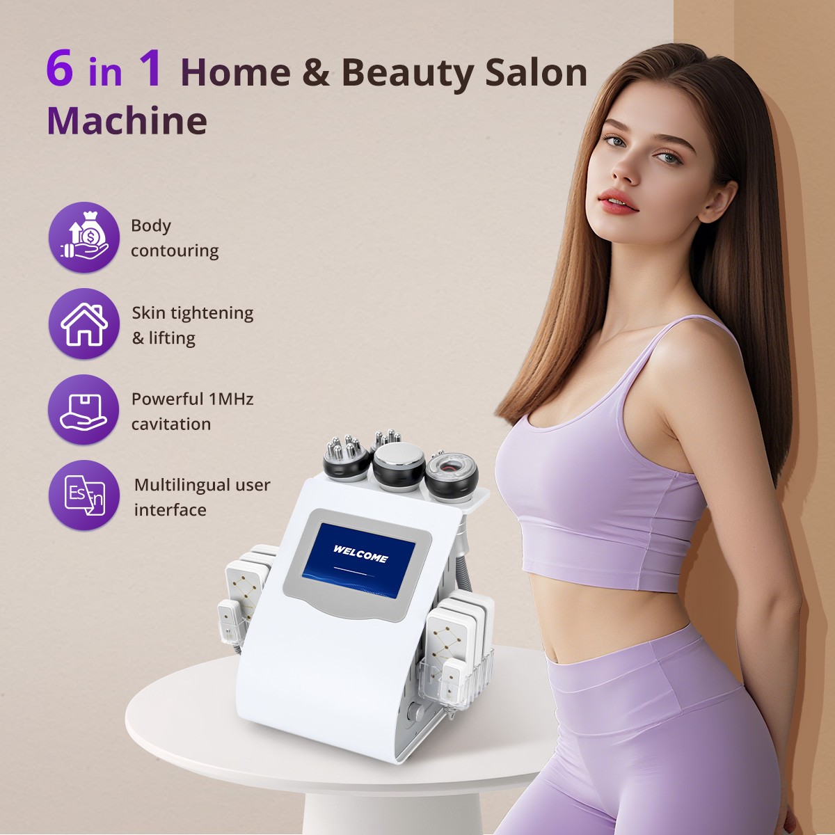 6 in 1 Beauty Machine for Body Massage Facial Skin Care Skin Lifting Lost Weig9