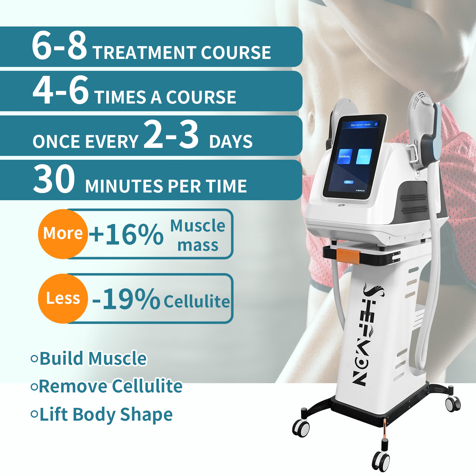 Body Fat Reduce Slimming Machine Sculpting Muscle Building Buttocks Exercises