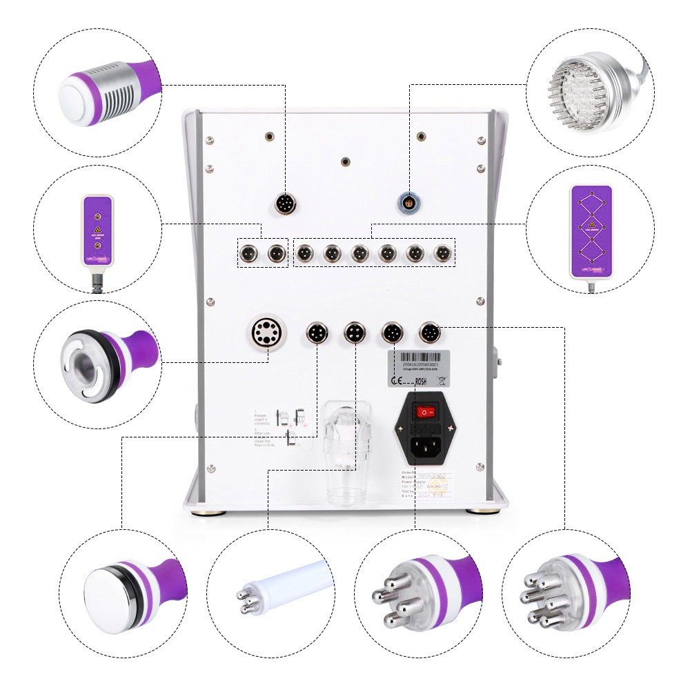 9 in 1 Multifunction Handle Beauty Home Facial & Body Care Device Free Shipping