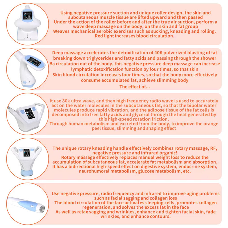 PRO-Vela Body Shape RF Skin LIFT Vacuum Rolling Fat Reduction Sculpting Machine