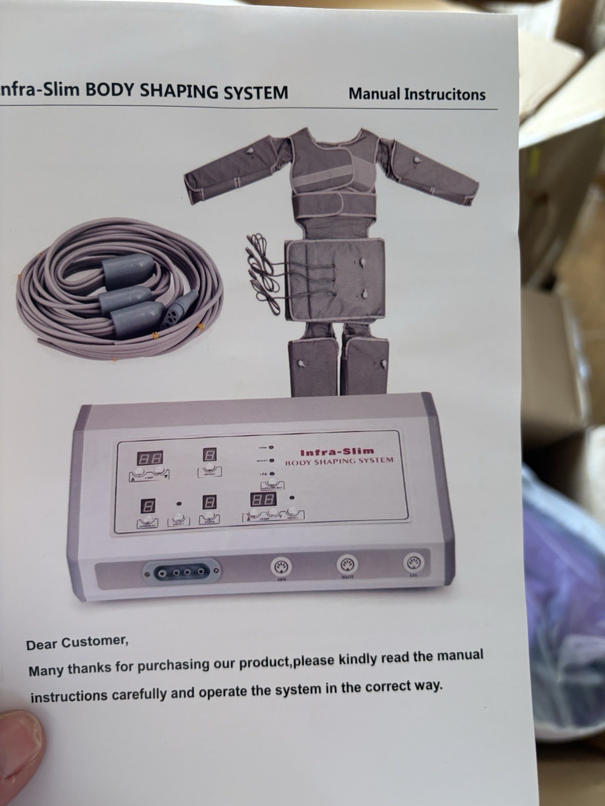 Pressotherapy Air Pressure Lymphatic Drainage Device Infrared Body Slimming Suit
