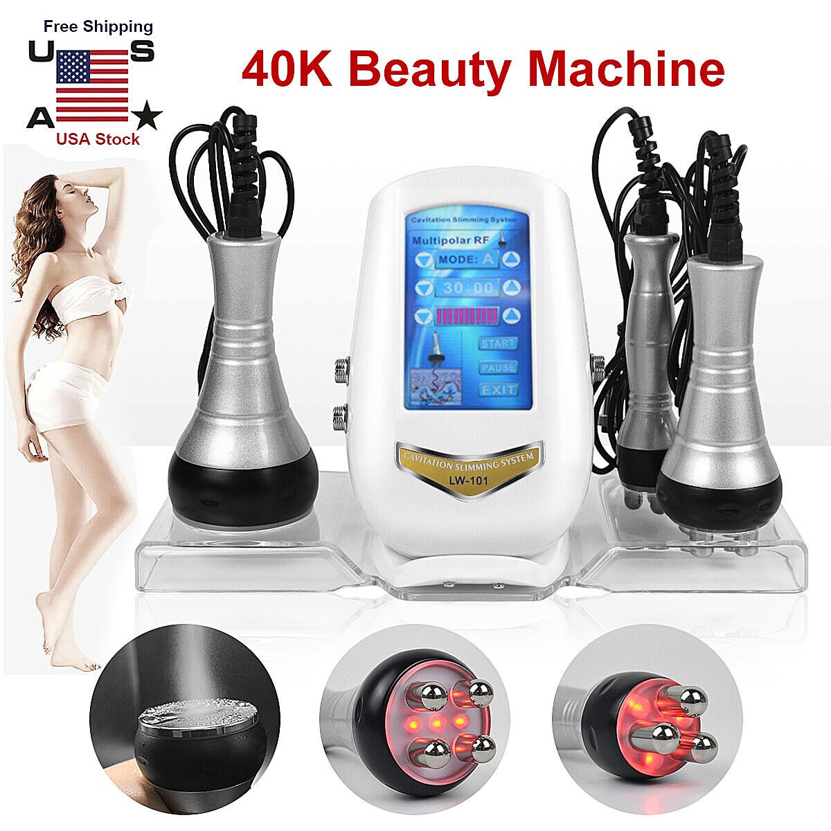 Professional Beauty Body Machine Skin Tightening Wrinkle Removal Equipment USA