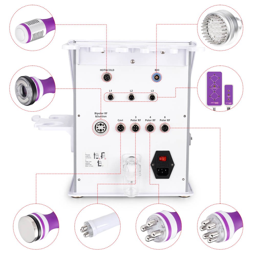 Multi-Function 9 in 1 Beauty Machine for Skin Firmness & Silhouette Improvement