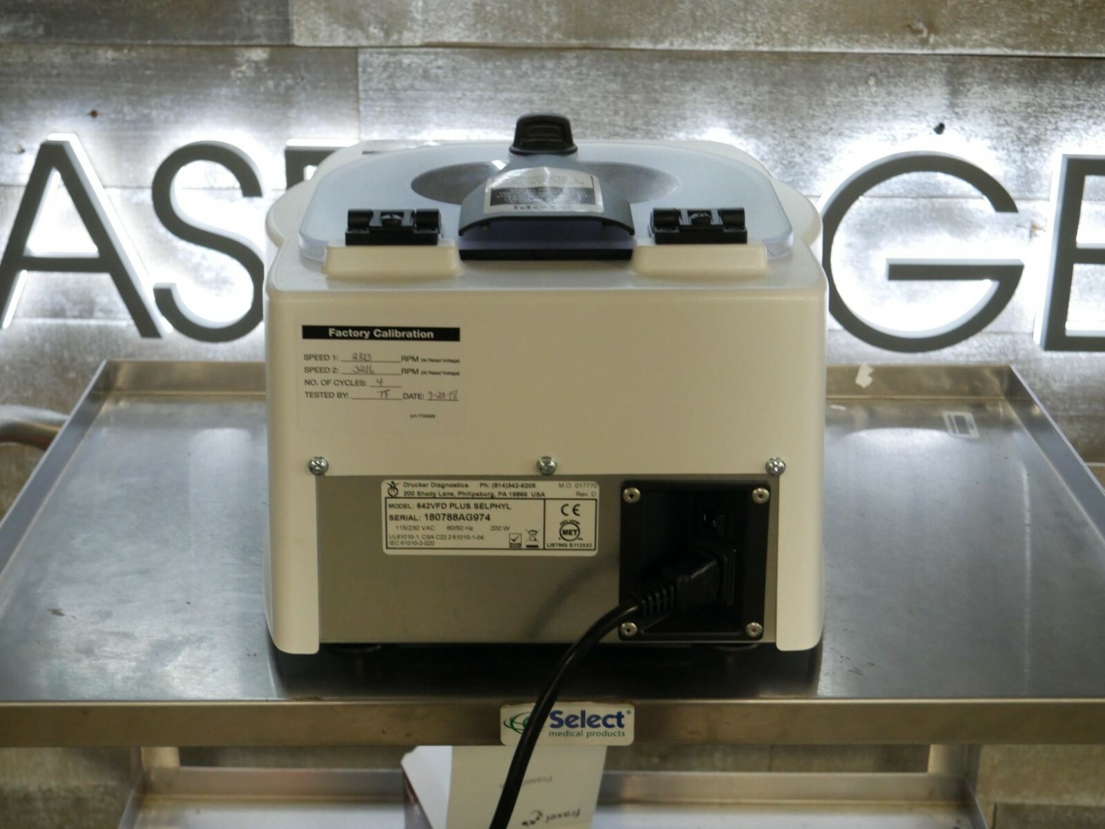 PRP Centrifuge 6 Place fixed speed