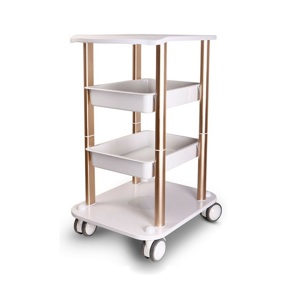 Instrument Rolling Cart For Cavitation Beauty Machine Salon SPA Trolley Stand US